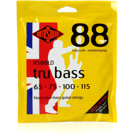 ROTOSOUND RS88LD TRU BASS 88 BLACK NYLON LONG SCALE 65/115