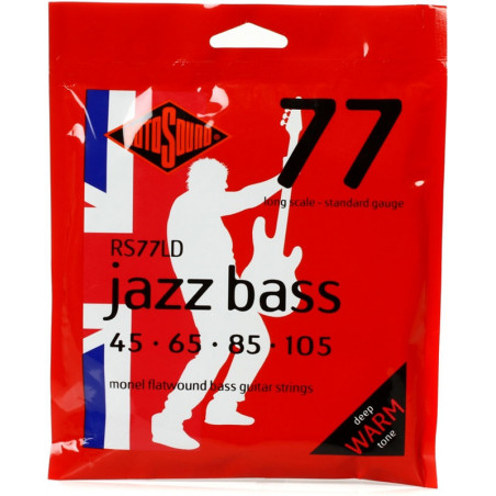 ROTOSOUND RS77LD 45/105 FLATWOUND BASS STRINGS
