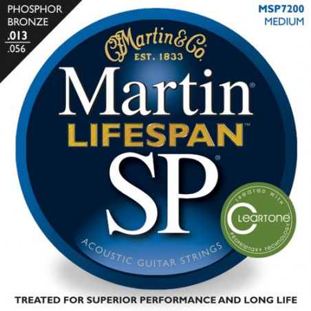 MARTIN MSP7200 LIFESPAN SP MEDIUM PHOSPHOR BRONZE 13/56