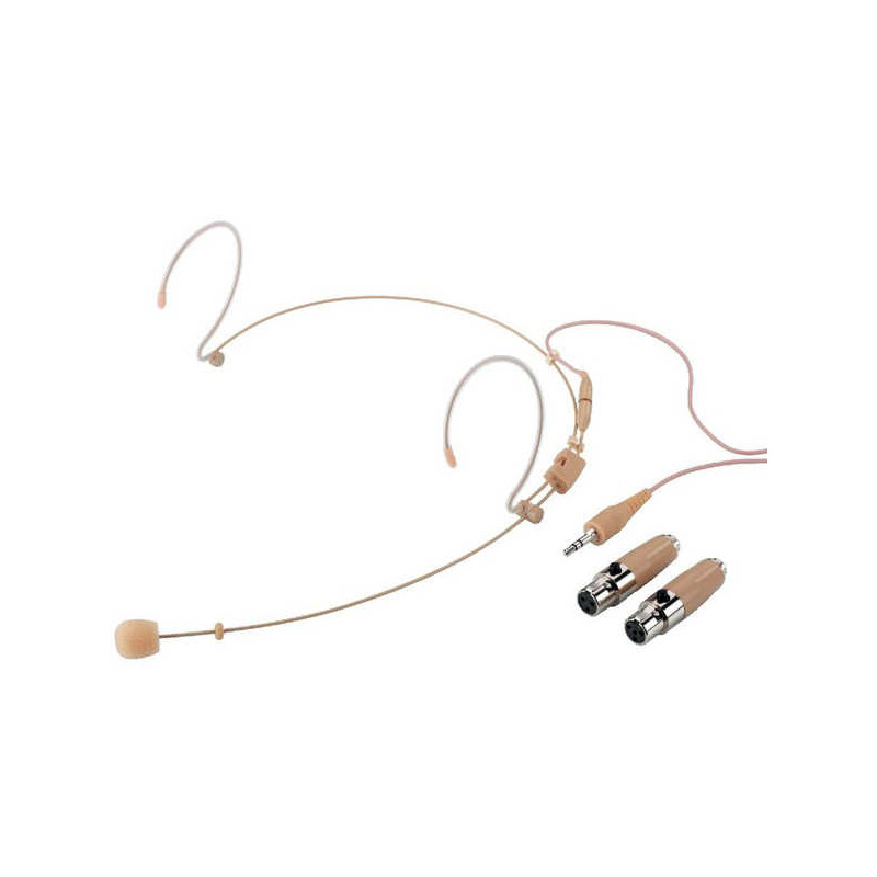 IMG HSE-152A/SK MICROFONO HEADSET CARDIODE BEIGE CON ADATTATORI