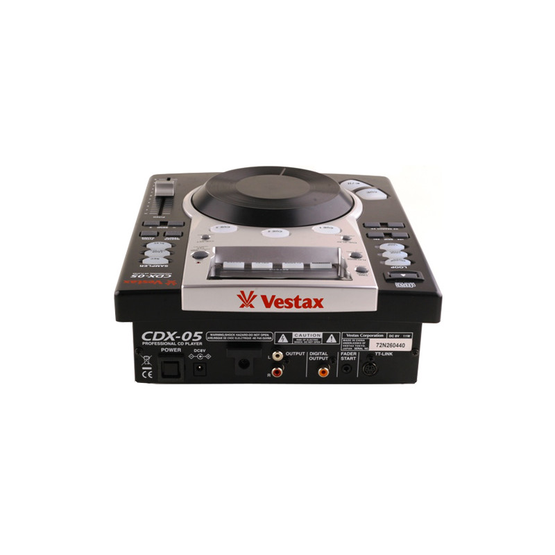 VESTAX CDX05 BLACK CD/MP3 SCRATCH PLAYER