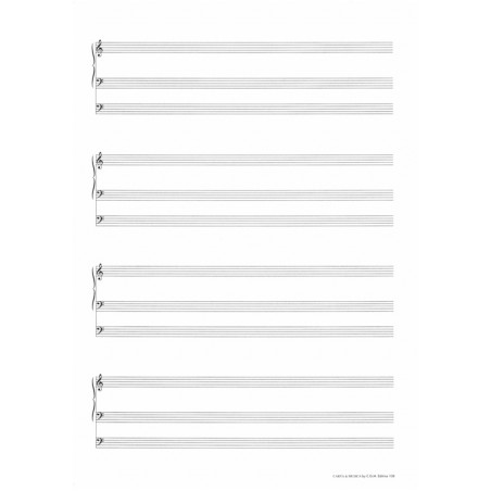 108 BLOCCO 4 TRIPLI RIGHI ORGANO E PEDALE