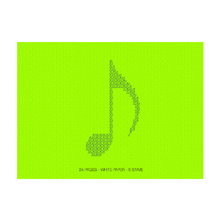 QUADERNO DI MUSICA 24 PAGINE 5 RIGHI INTERI