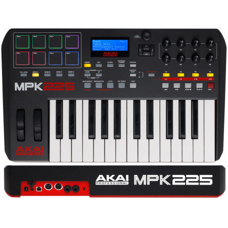 AKAI MPK-225 TASTIERA CONTROLLER MIDI/USB 25 TASTI