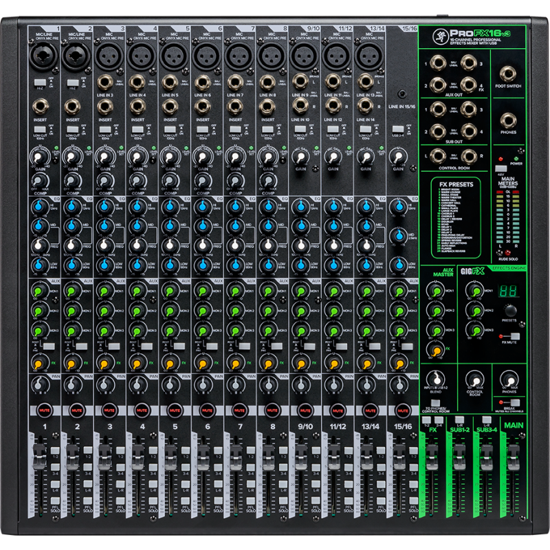 MACKIE PRO FX16 V3 MIXER 16 CANALI CON EFFETTI