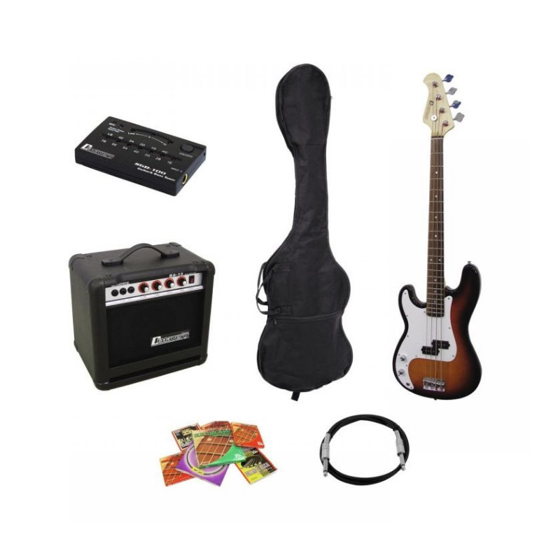 DIMAVERY BGS10 E-BASS PACKAGE SUNBURST LEFT HAND