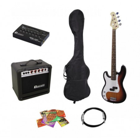 DIMAVERY BGS10 E-BASS PACKAGE SUNBURST LEFT HAND