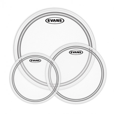 EVANS ETP-EC2SCTD-R EC2 TOM PACK 3 PELLI TOM CLEAR ROCK 10", 12", 16"