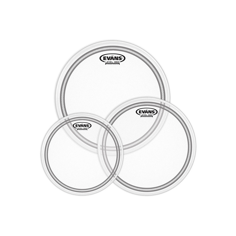 EVANS ETP-EC2SCTD-F EC2 TOM PACK 3 PELLI TOM CLEAR FUSION 10", 12", 14"