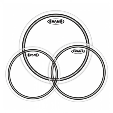 EVANS ETP-EC2SCLR-S EC2 TOM PACK 3 PELLI TOM CLEAR STANDARD 12", 13", 16"