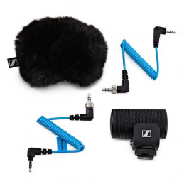 SENNHEISER  MKE200 CONDENSER CAMERA MIC.S.CARDIOID, BLK - NOVITA'
