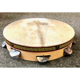 MB TP35M TAMBURELLO PIZZICA CON PELLE E PIATTINI