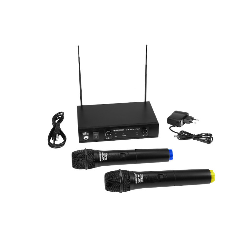 OMNITRONIC VHF-102 SISTEMA MICROFONICO WIRELESS 214.35/201.60MHZ