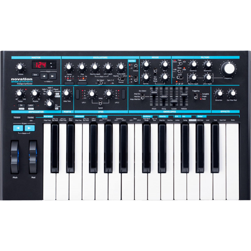 NOVATION BASS STATION 2 ANALOG SYNTH, 25 TASTI