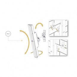 K-ARRAY K-WALL2 SUPPORTO SNODABILE DA PARETE WHITE