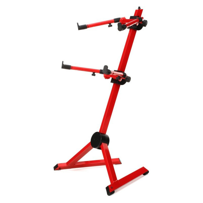 QUIK LOK SL930 SUPPORTO PER 2 TASTIERE ROSSO CON BORSA