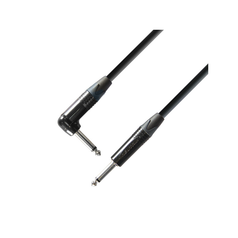 ADAM HALL K5IRP0300 CAVO STRUMENTI NEUTRIK JACK MONO 6,3mm - JACK ANGOLARE MONO 6,3mm -  3m
