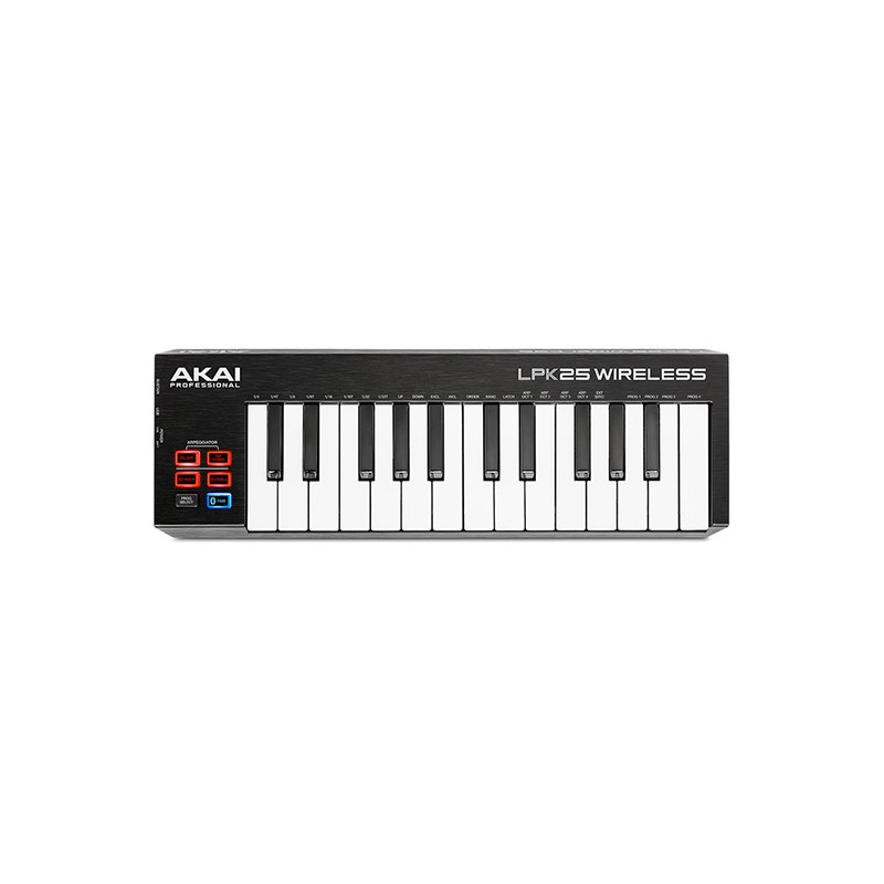 AKAI LPK25 WIRELESS MINI TASTIERA MIDI A 2 OTTAVE BLUETOOTH E USB