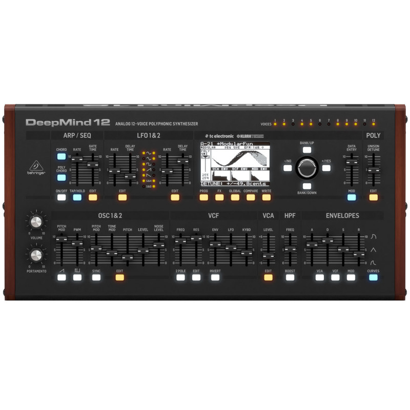 BEHRINGER DEEPMIND 12D ANALOG SYNTH DESKTOP,12 VOICES