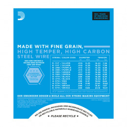 D'ADDARIO EXL150 NICKEL WOUND 12-STRING REGULAR LIGHT 10-46