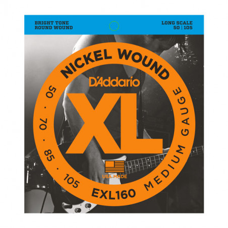 D'ADDARIO EXL160 50/105 NICKEL BASS STRINGS