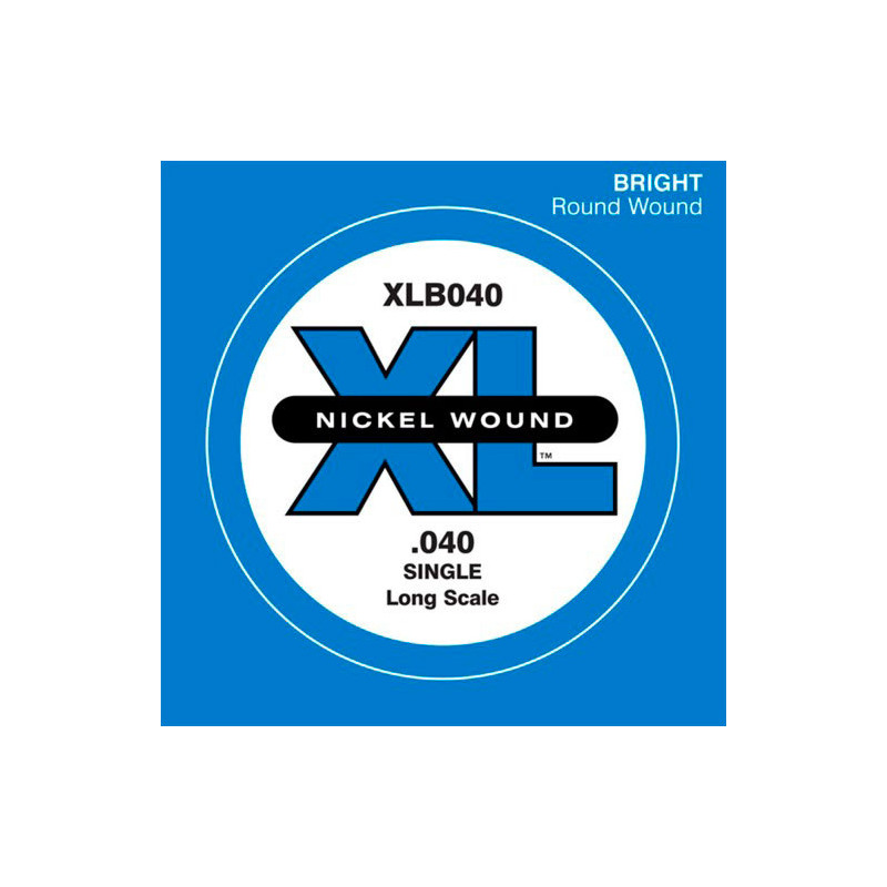 D'ADDARIO XLB040 NICKEL WOUND BASS STRING 040