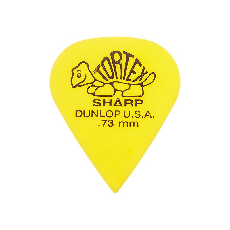 DUNLOP 412R TORTEX SHARP PLETTRO YELLOW 0,73MM