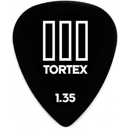 DUNLOP 462R1.35 PLETTRO TORTEX T-III BLACK