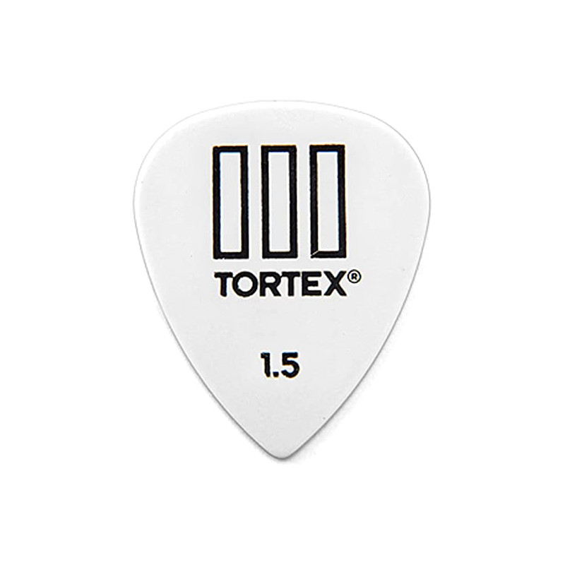 DUNLOP 462R1.50 PLETTRO TORTEX T-III WHITE