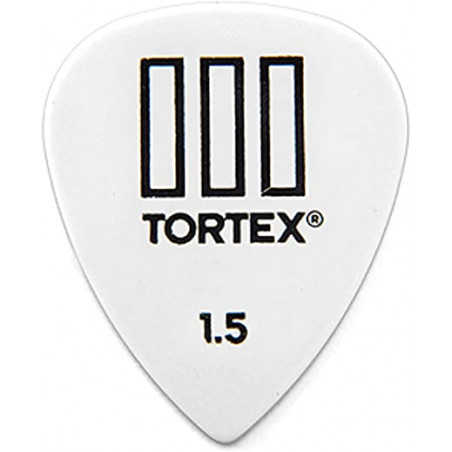 DUNLOP 462R1.50 PLETTRO TORTEX T-III WHITE