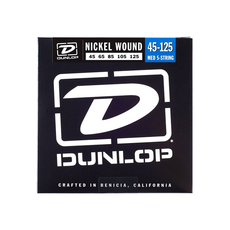 DUNLOP DBN45125 NICKEL BASS STRINGS 45-125
