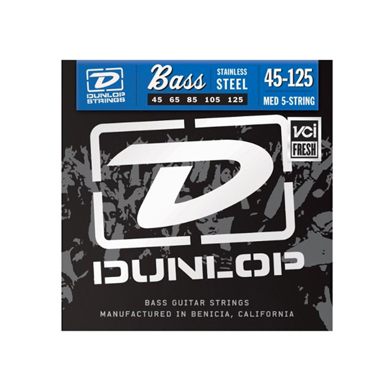 DUNLOP DBS45125 STAINLESS STEEL BASS STRINGS 45-125
