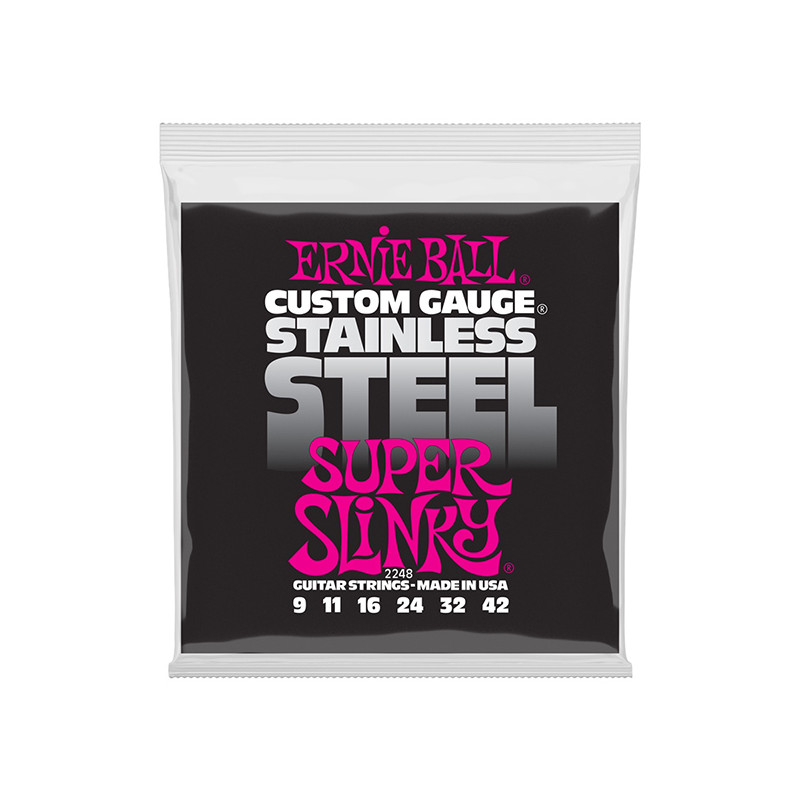ERNIE BALL 2248 MUTA CORDE CHITARRA ELETTRICA STAINLESS STEEL