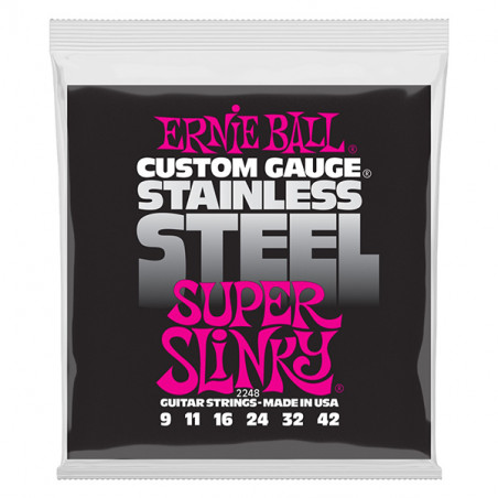 ERNIE BALL 2248 MUTA CORDE CHITARRA ELETTRICA STAINLESS STEEL
