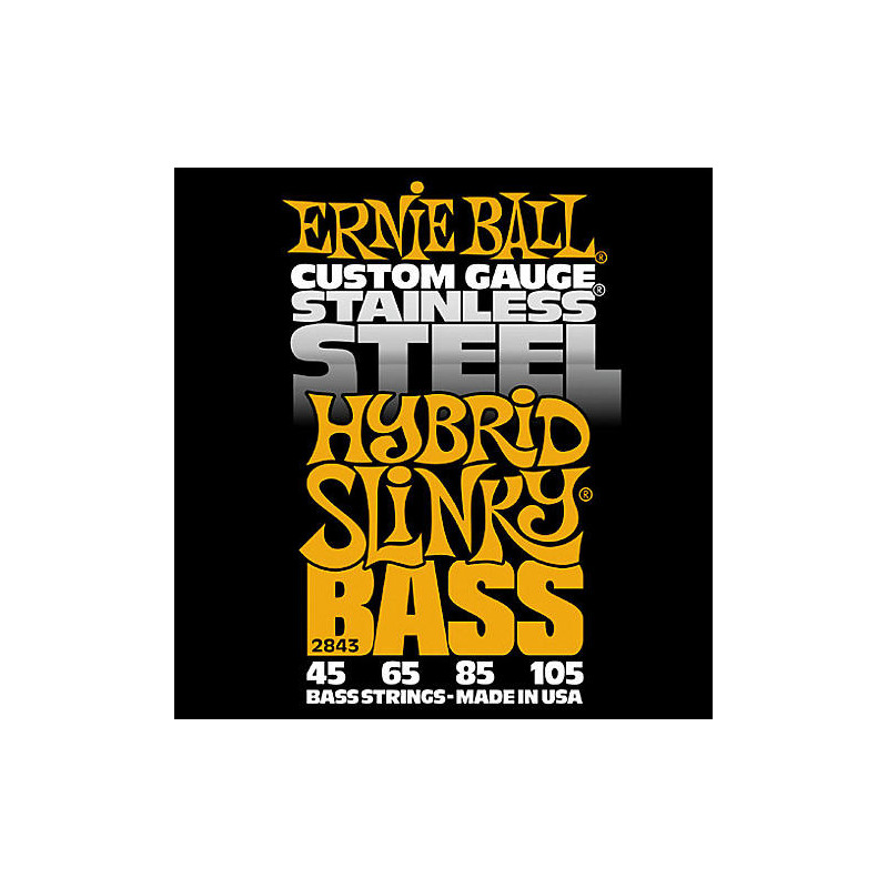 ERNIE BALL 2843 HYBRID SLYNKY STAINLESS STEEL 45-105