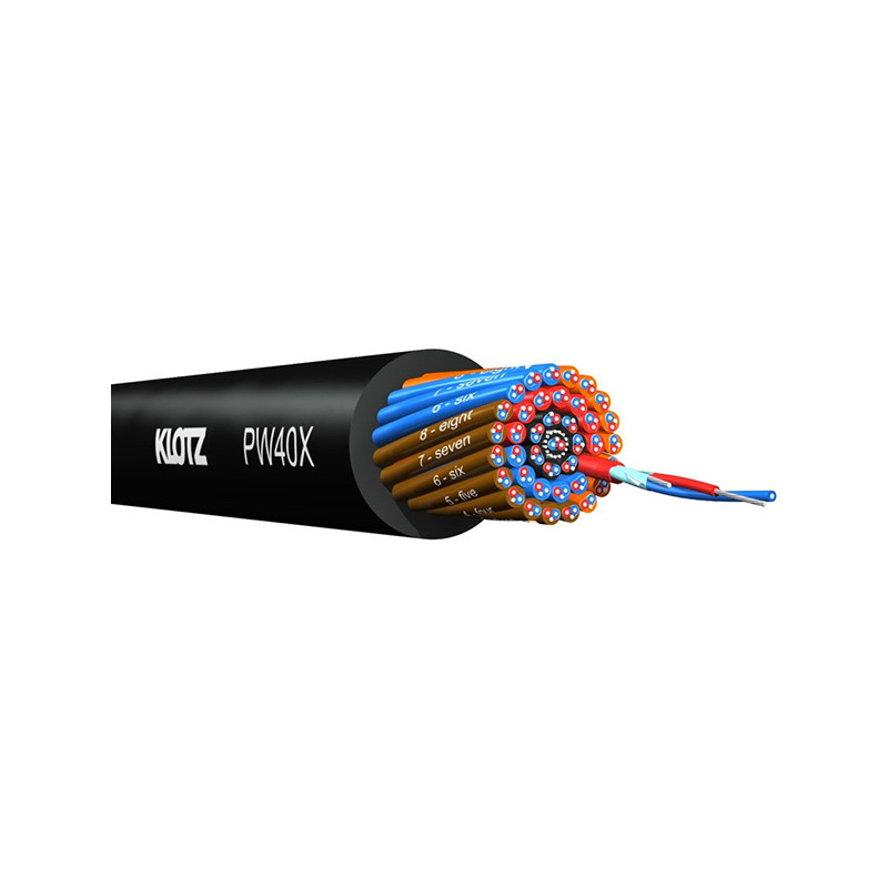 KLOTZ PW16 CAVO MULTIPOLARE 16 COPPIE 0.22MM BLACK