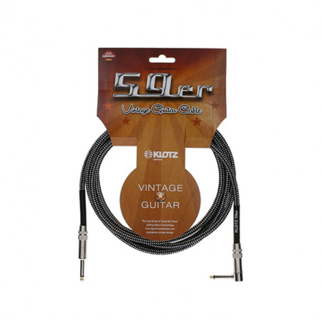 KLOTZ VINA0450 '59 VINTAGE CABLE JACK MONO 6,3 / JACK MONO 6,3 90