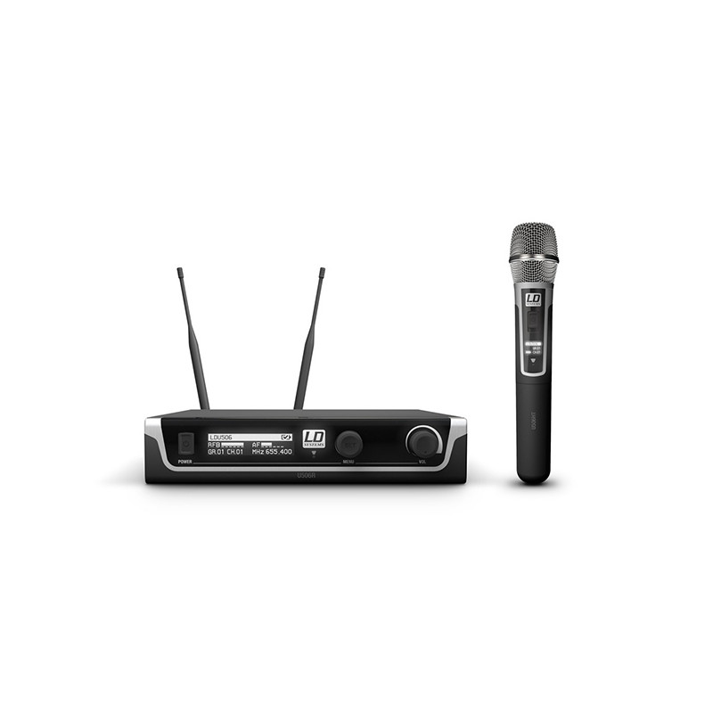 LD SYSTEMS U506 HHC SISTEMA PER RADIOMICROFONO CON MICROFONO A MANO A CONDENSATORE