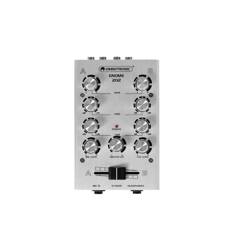 OMNITRONIC GNOME-202 MINI MIXER SILVER