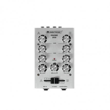 OMNITRONIC GNOME-202 MINI MIXER SILVER