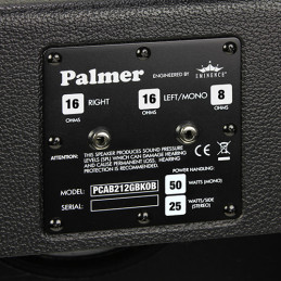 PALMER PCAB212GBKOB GUITAR CABINET 2 X 12" WITH CELESTION G 12 M GREENBACK 8/16 OHM OPEN BACK