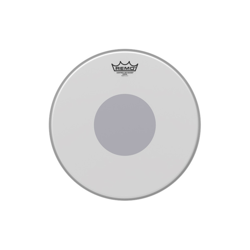 REMO CS-0114-00 CONTROLLED SOUND COATED BLACK DOTT DRUMHEAD - BOTTOM BLACK DOTT 14"