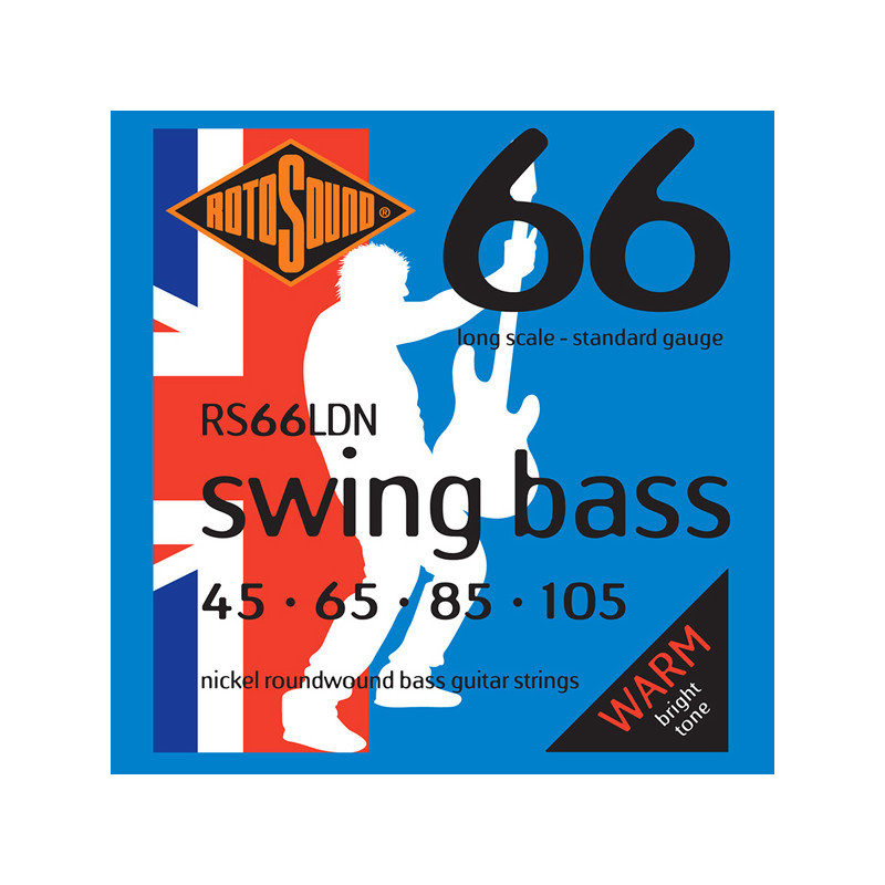 ROTOSOUND RS66LDN SWING BASS 66 NICKEL BASS STRINGS 45/105
