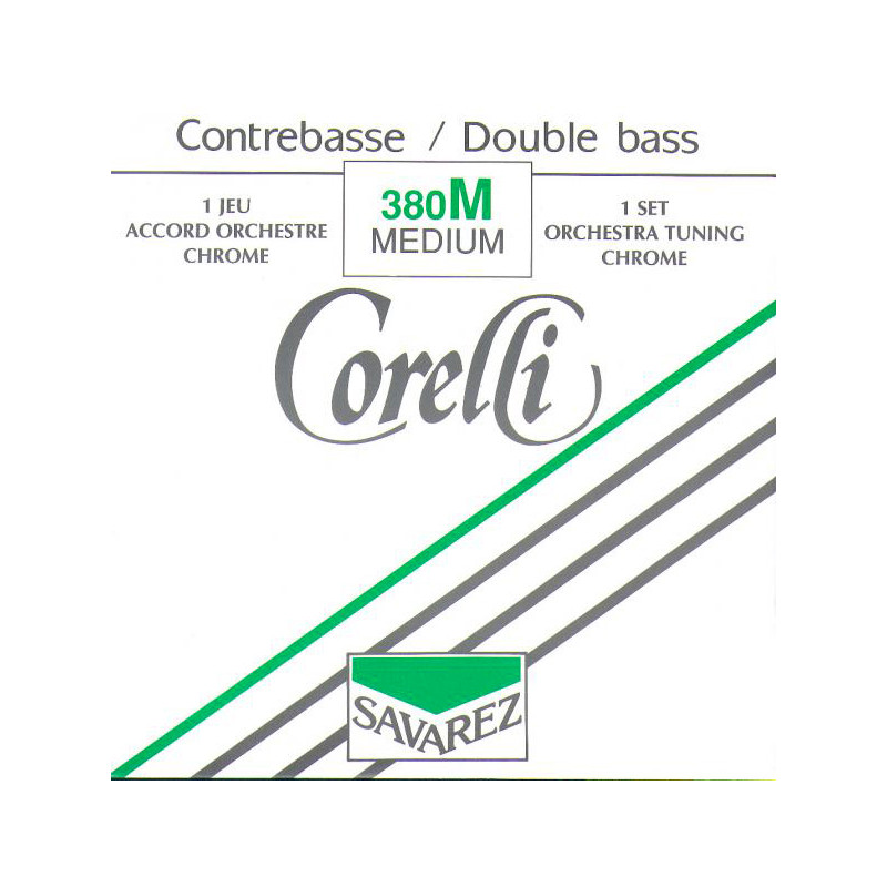 SAVAREZ 380M CORDE PER CONTRABBASSO SET ORCHESTRA MEDIUM