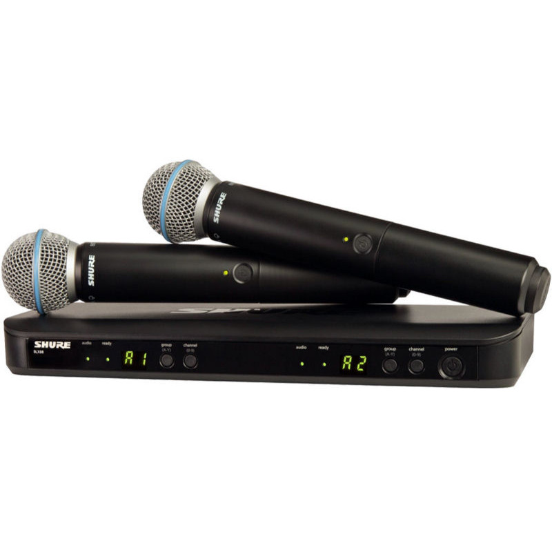 SHURE BLX288E-BETA58 COMBO DUAL WIRELESS MICROPHONE SYSTEM