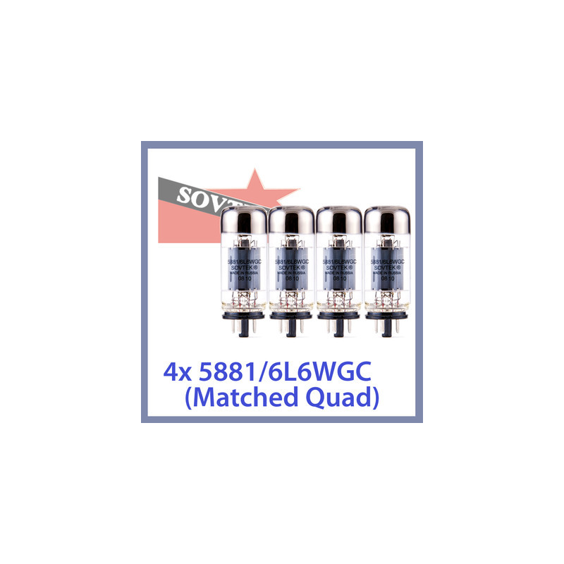 SOVTEK 5881/6L6WGC PLATINUM MATCHED QUARTET
