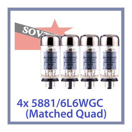 SOVTEK 5881/6L6WGC PLATINUM MATCHED QUARTET