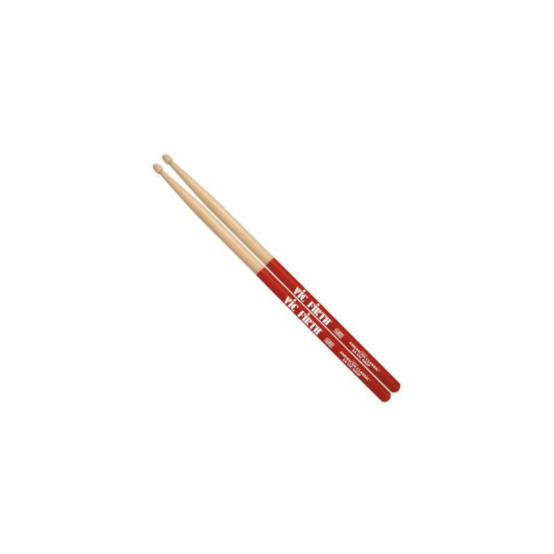 VIC FIRTH ACL5A VIC GRIP BACCHETTE HICKORY AMERICAN CLASSIC