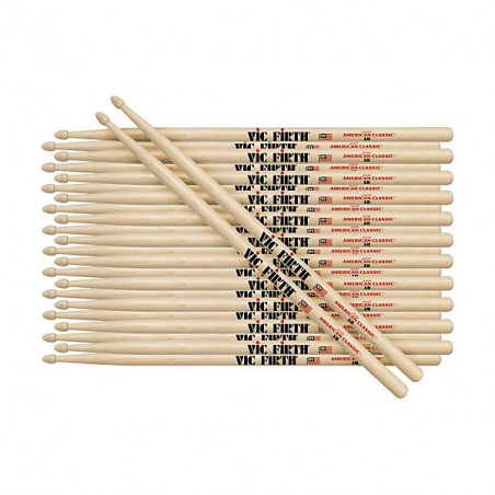 VIC FIRTH 7A AMERICAN CLASSIC PACK 12 PAIA