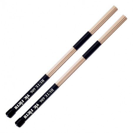VIC FIRTH RUTE606 COPPIA SPAZZOLE IN LEGNO A 19 LISTELLI